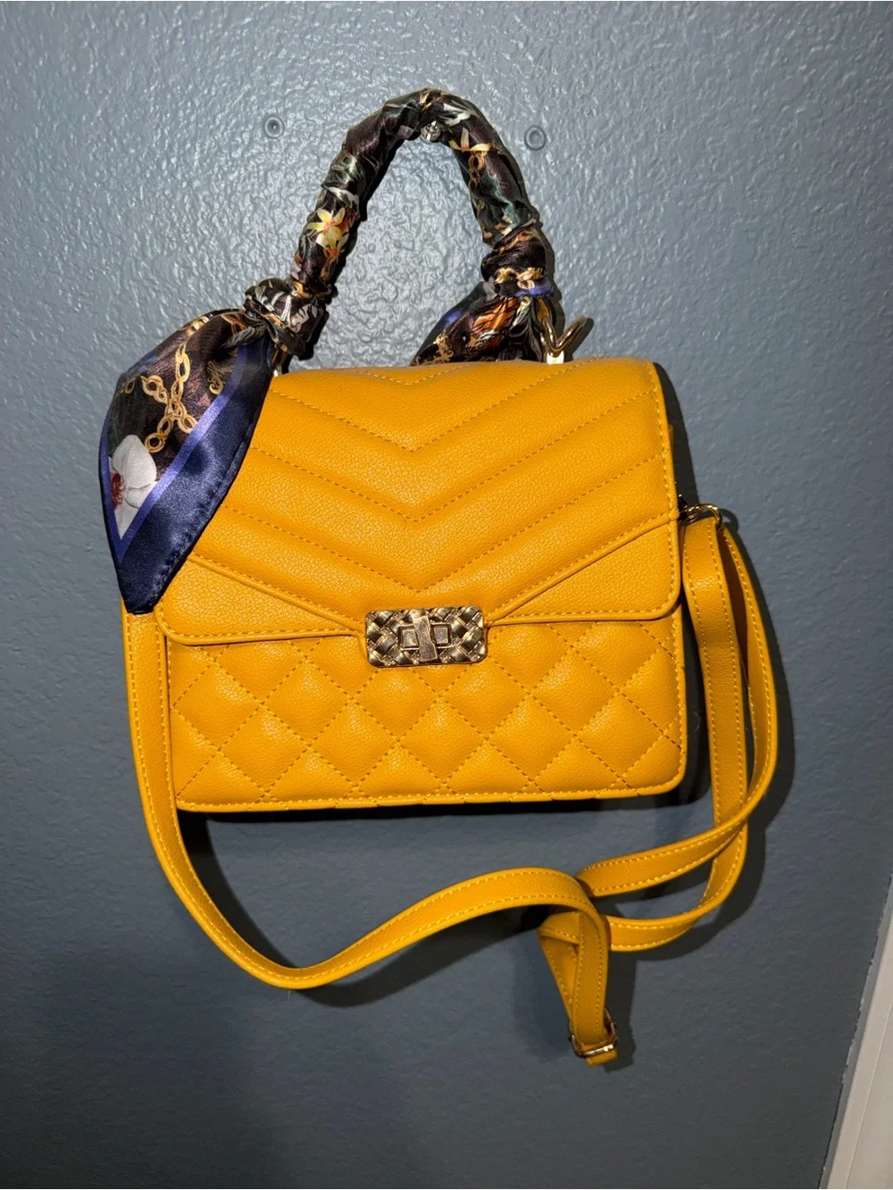 Stylish Yellow Quilted Crossbody Satchel - Women Bags ALDO